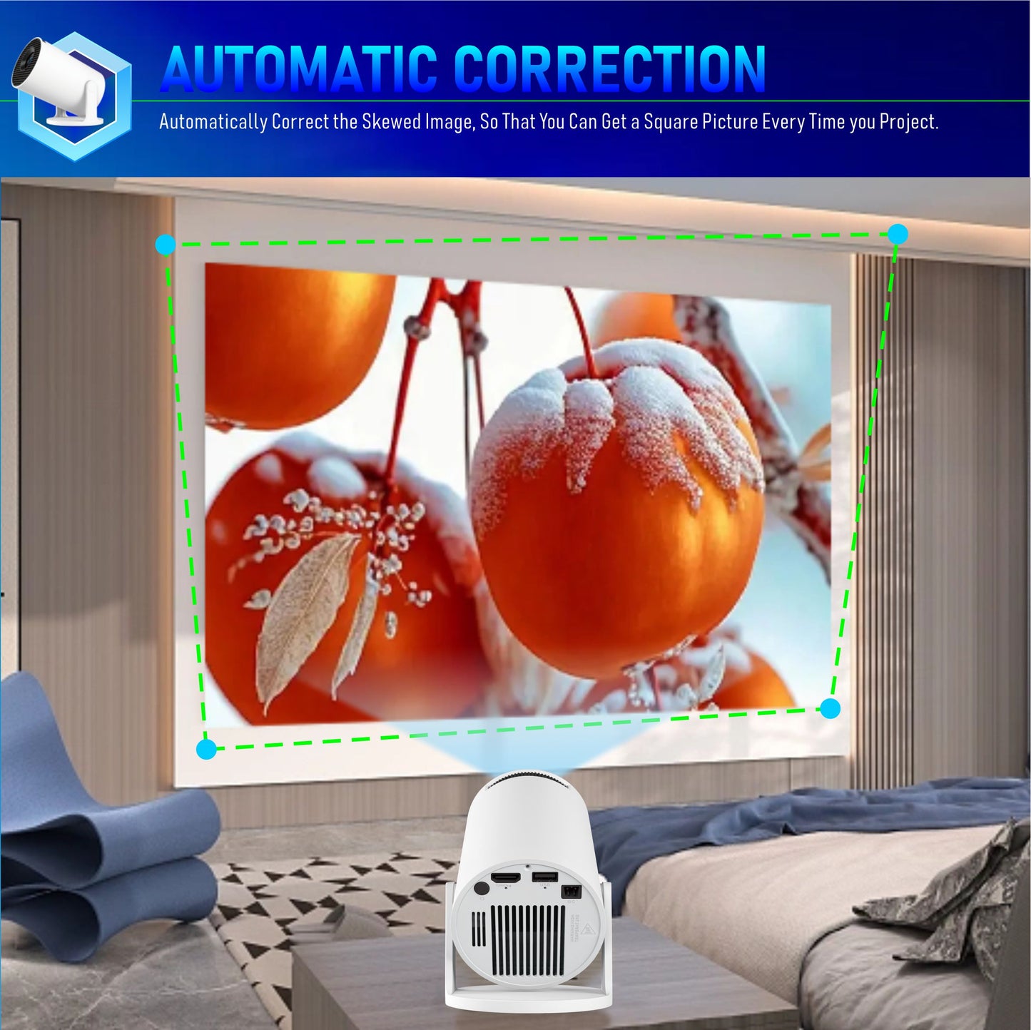 HY300 Pro Projeksiyon 4K 720P Premium Projeksiyon